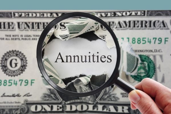 dollar with the word annuities on it