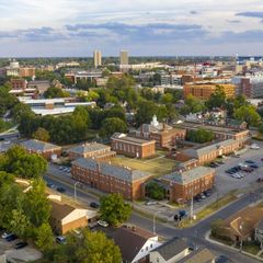 aerial view of Lexington