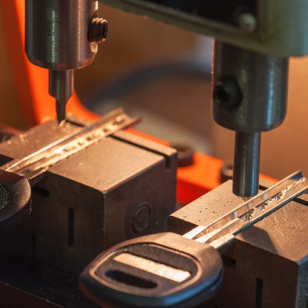 Machine making car keys