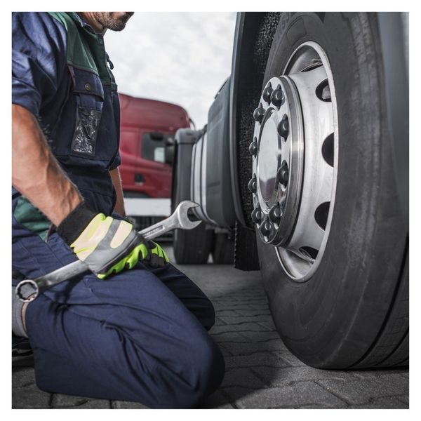 repairing truck tire