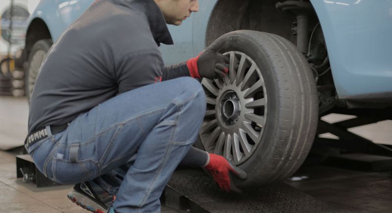 changing a tire