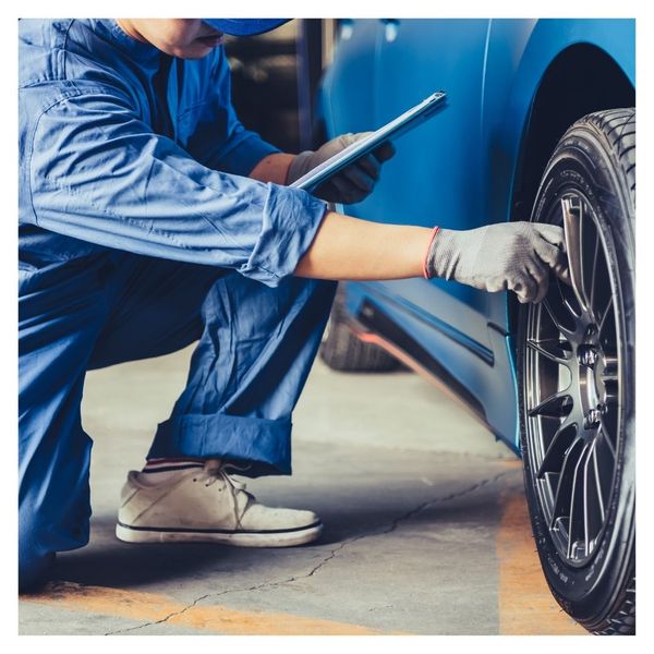 inspecting commercial vehicle tire