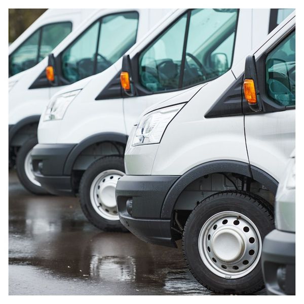 fleet of commercial vehicles