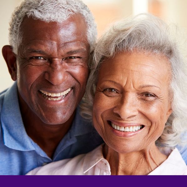 smiling senior couple smiling senior couple