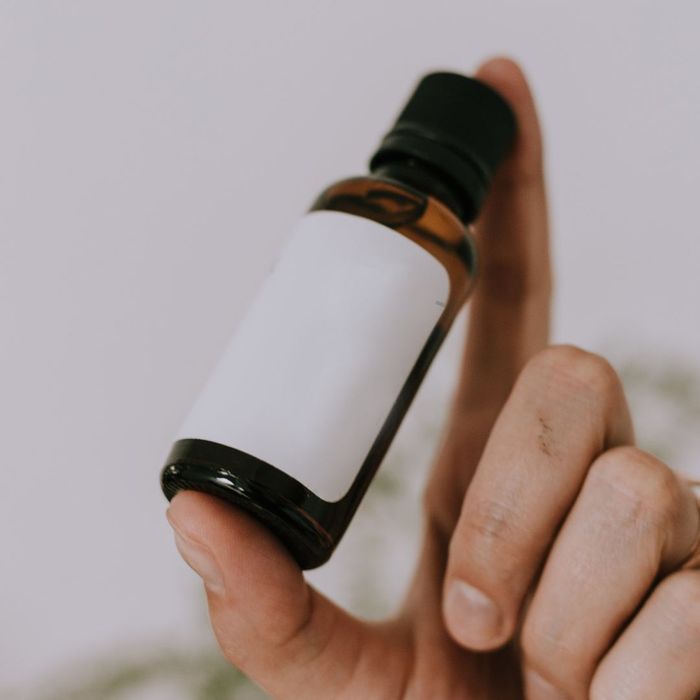 person holding a product