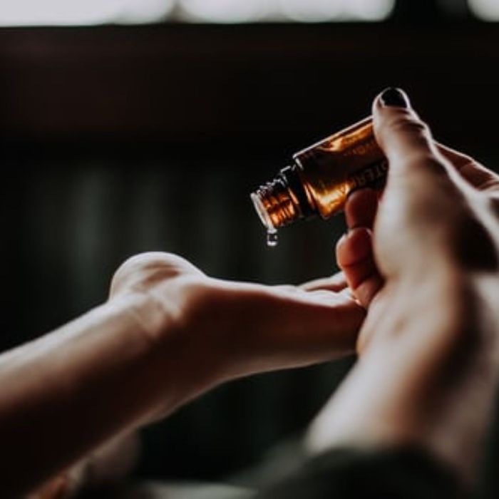 person using a serum person using a serum