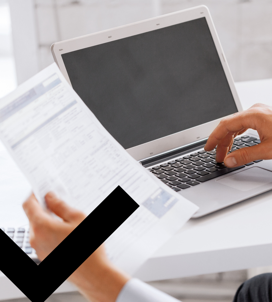 Looking at an income form