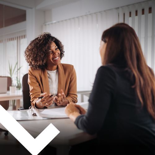 Client consulting with a agent