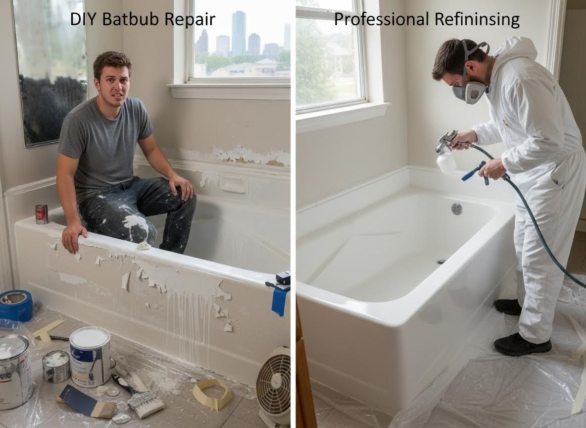 DIY vs. Professional Bathtub Refinishing Comparison