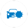 icon of car accident
