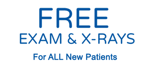 Free Exam & X-Rays For All New Patients