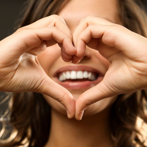 woman smiling