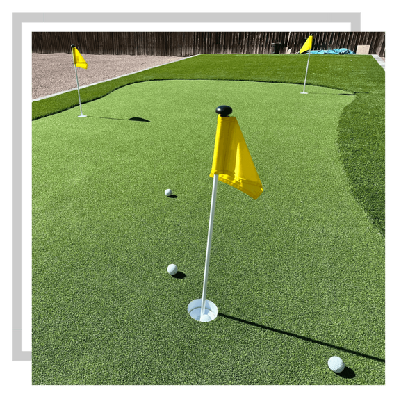 outdoor putting green at home