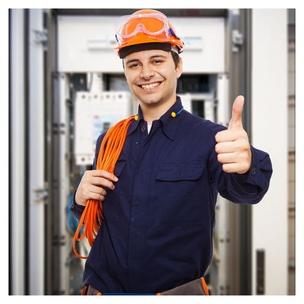 electrician giving thumbs up