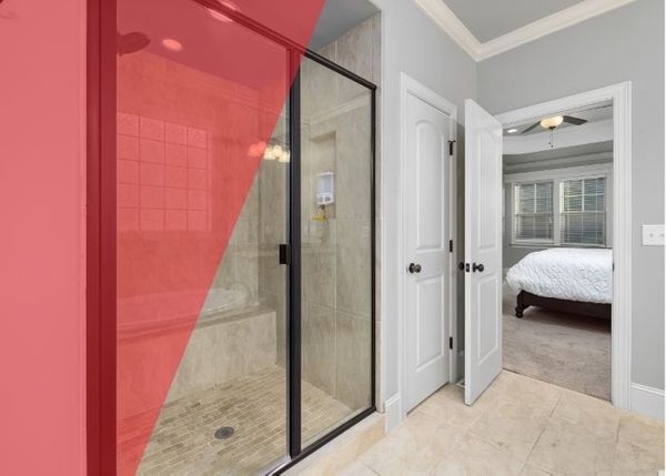 Glass shower door