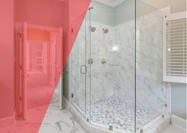 Modern shower door