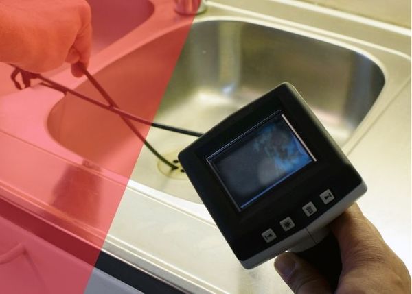 inspecting a drain clog for bigger issues
