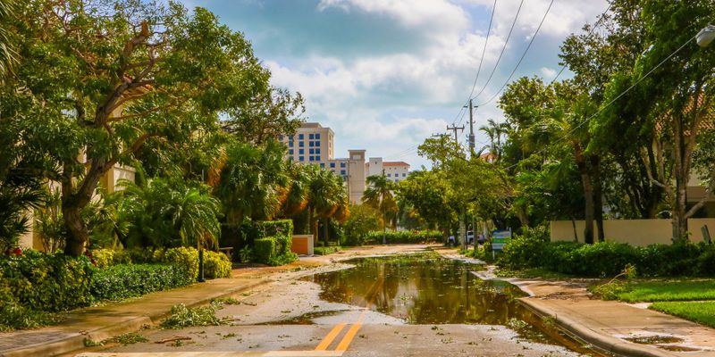 Florida community after a storm.