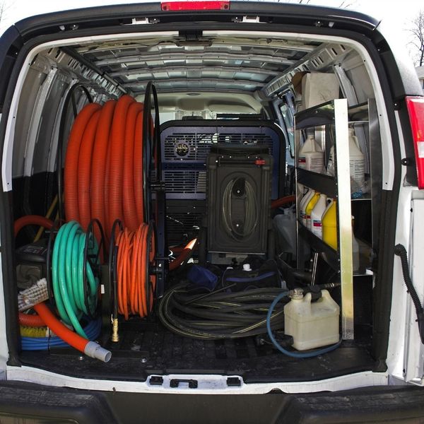 Mold removal supplies.