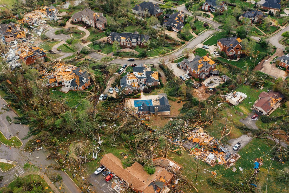 Storm damage.