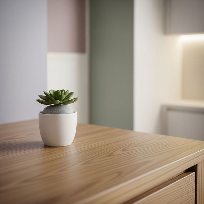 small plant on a dresser small plant on a dresser