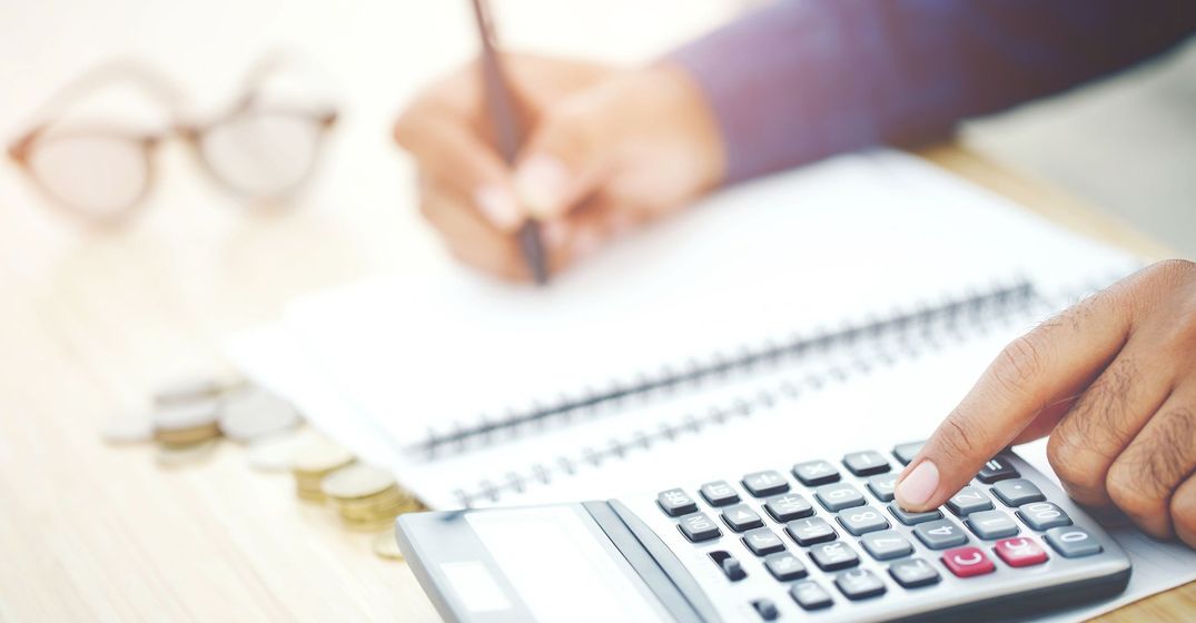 woman figuring out budget