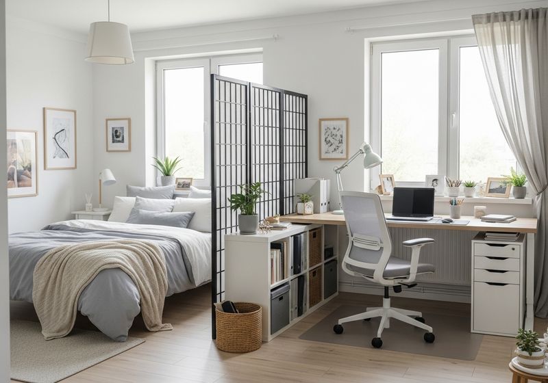 Multifunctional Bedroom and Home Office Space