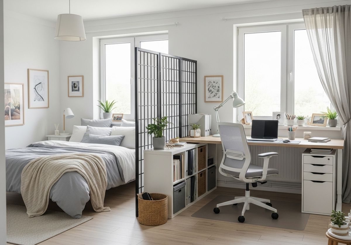 Multifunctional Bedroom and Home Office Space