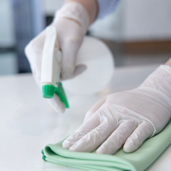 wiping a counter wiping a counter