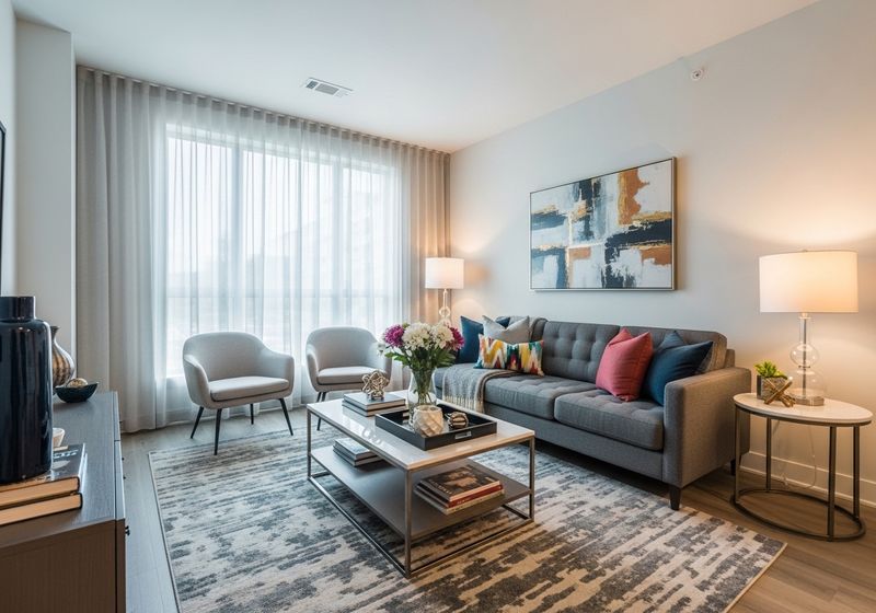 an apartment living area