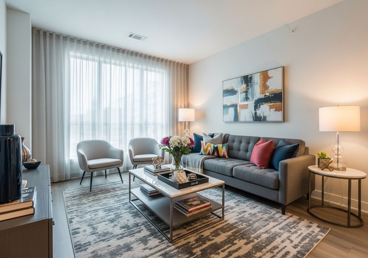 an apartment living area