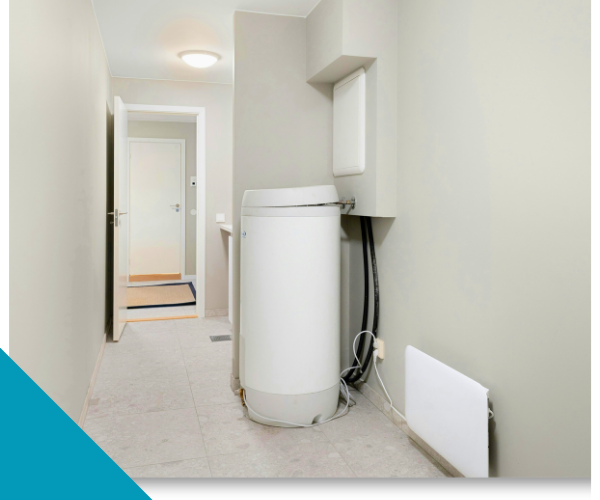 water heater in a hallway
