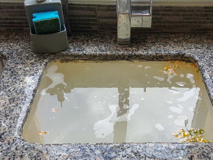 clogged kitchen drain