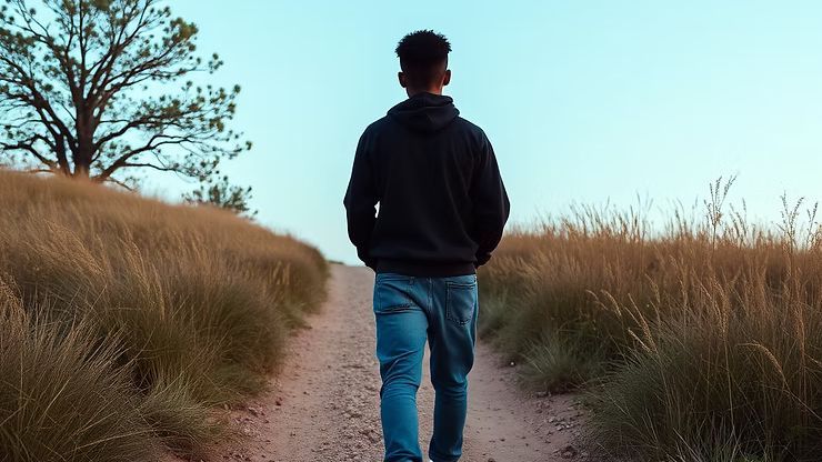 boy going for a walk