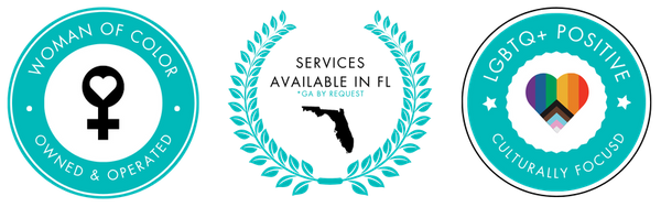 Woman of Color Owned and Operated, Services Available in Florida, LGBTQ Positive, Culturally Focused