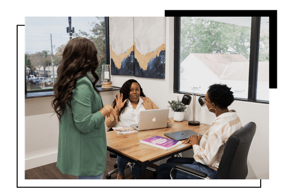 counselors speaking to one another