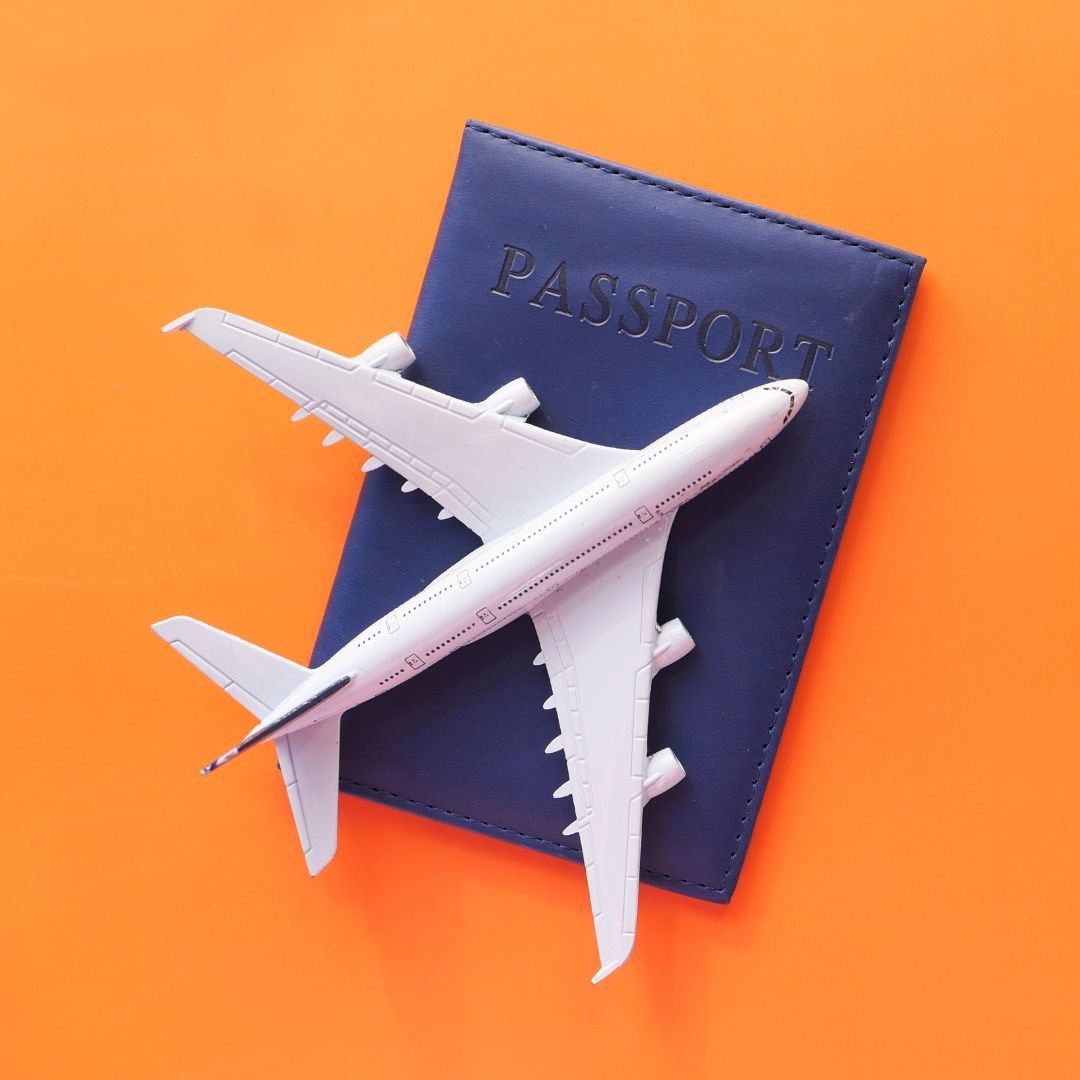 Plane and Passport 