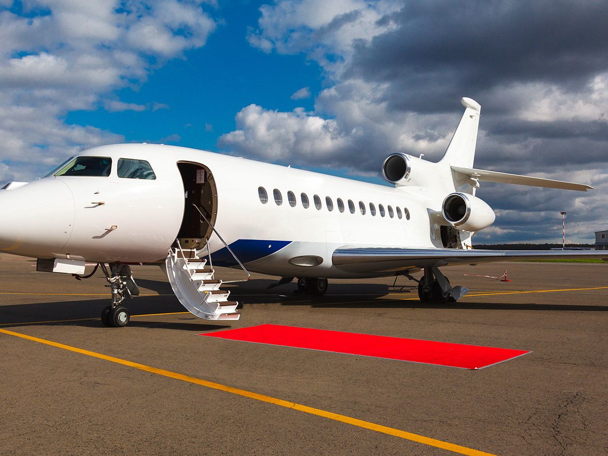personal chartered jet