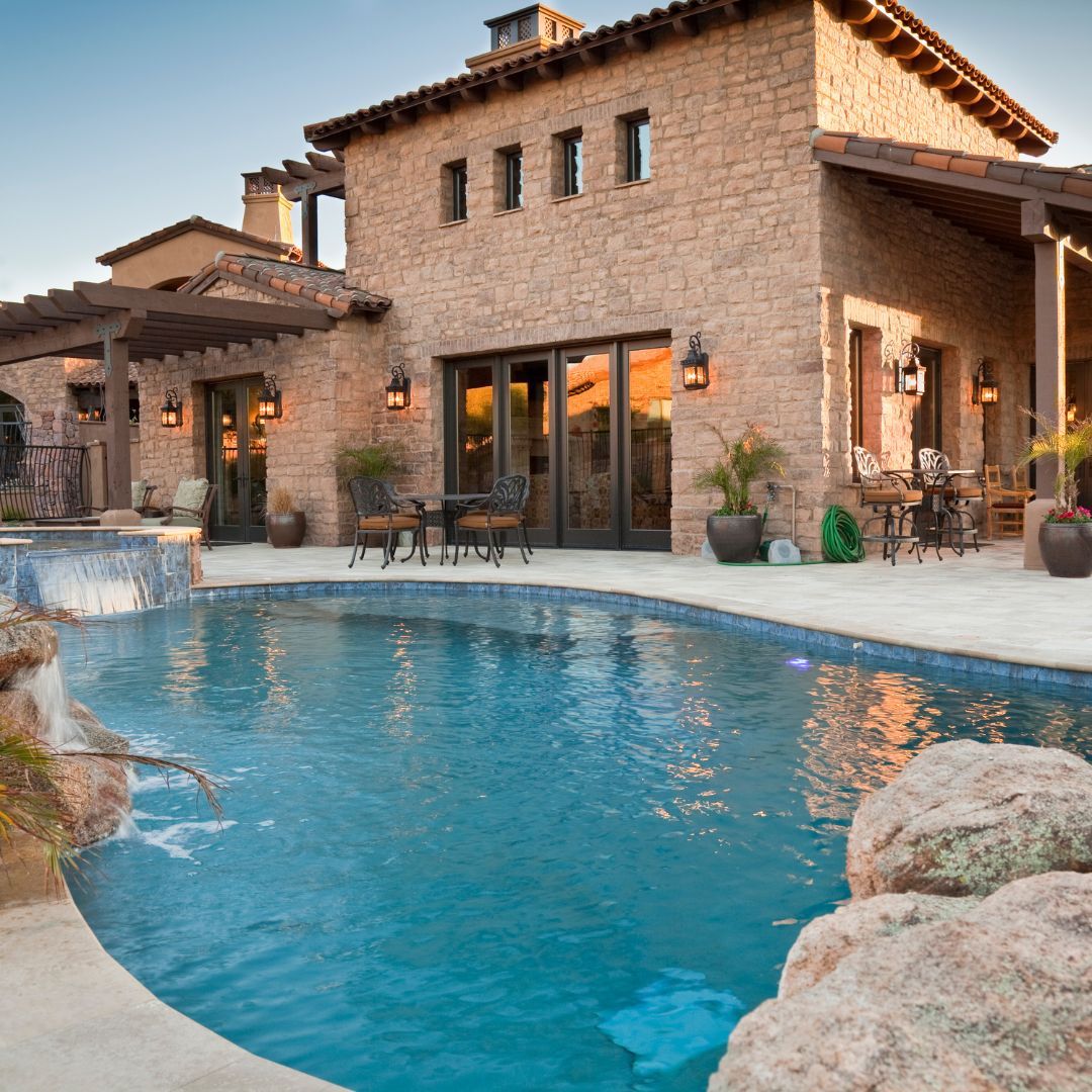 luxury home with pool