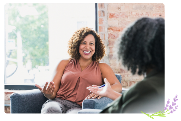 female therapy patients and female therapist