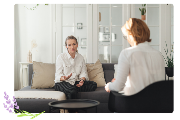 female therapy patients and female therapist