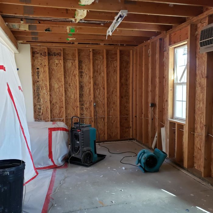 Inside of a home after a house flood