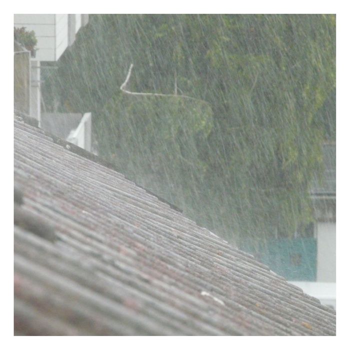 rain falling on roof