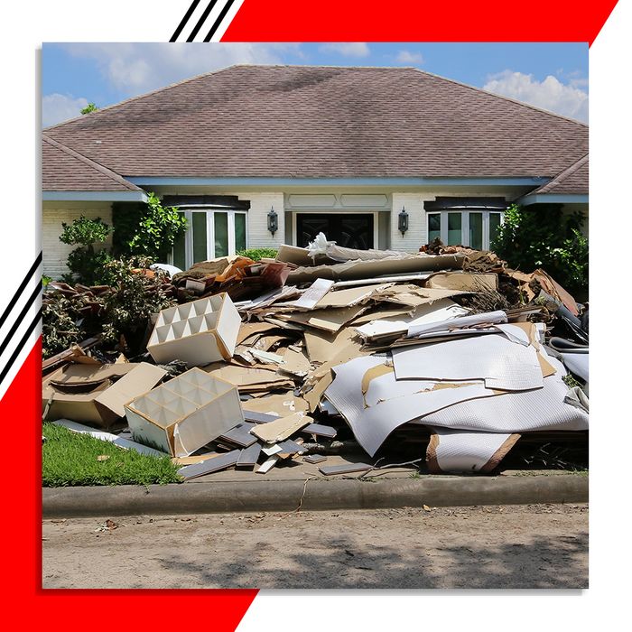 Home damaged by water