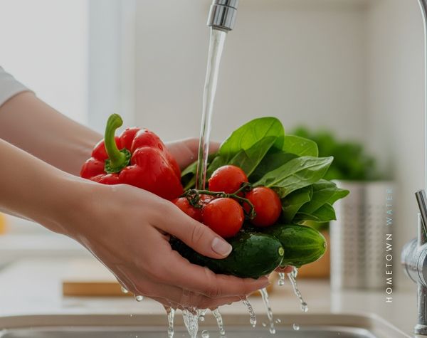 Rinsing Vegetables 