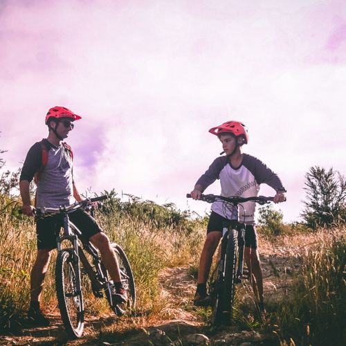 biking outside