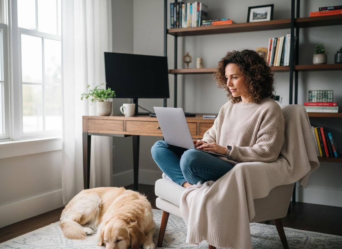 working from home