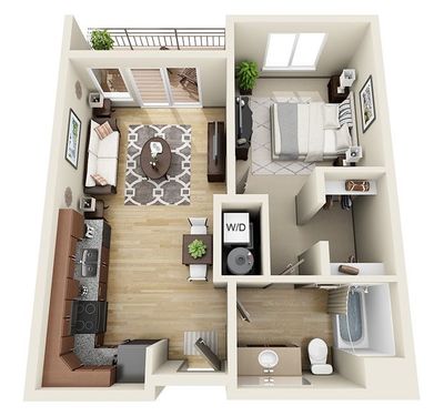 1 BEDROOM