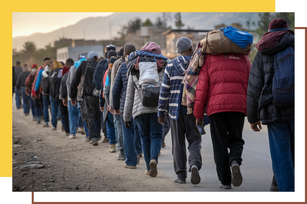 image of refugees