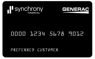 Generac Credit Card through Syncrhony Financial